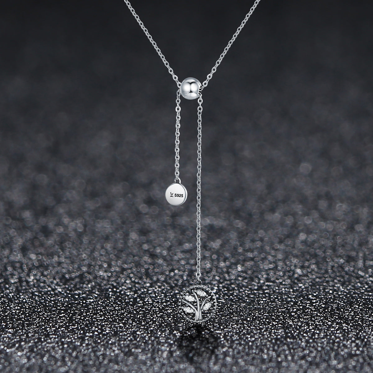 925 Sterling Silver Necklace 42CM Length with 9.5CM Pendant for Women  DestGlow