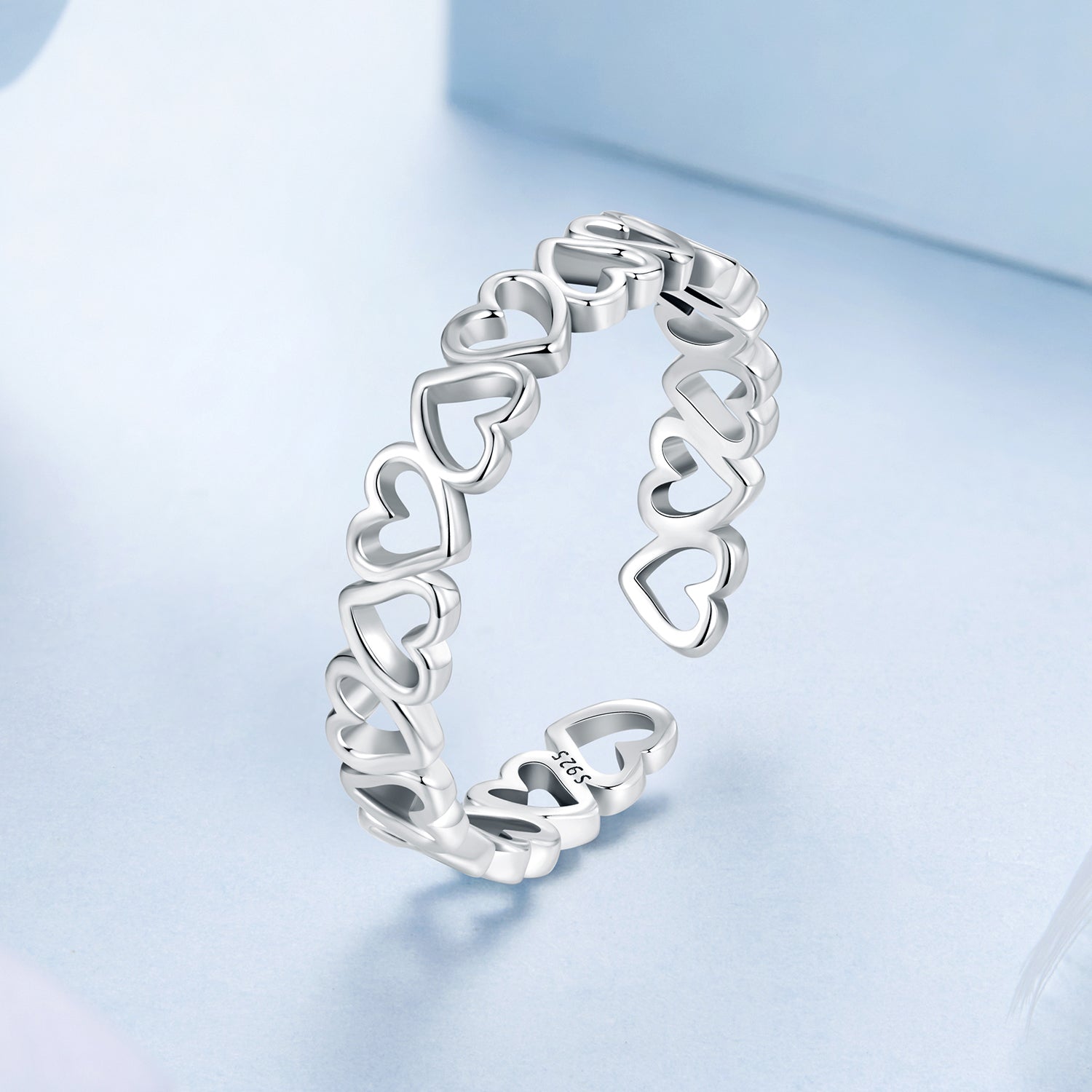 925 Sterling Silver Oxidized Silver 0.4cm Wide Ring  DestGlow