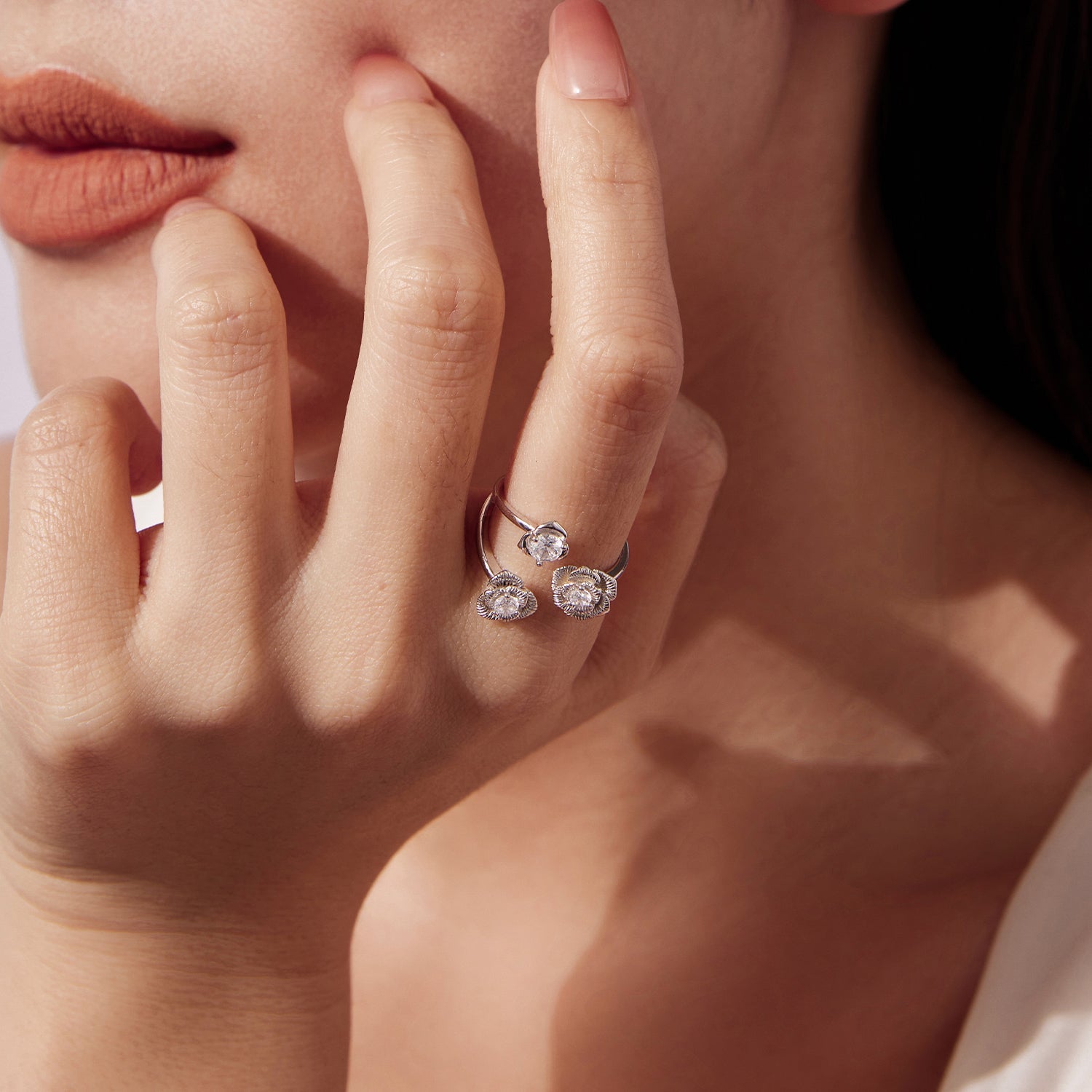925 Sterling Silver 0.8cm Pavé Setting CZ Ring  DestGlow