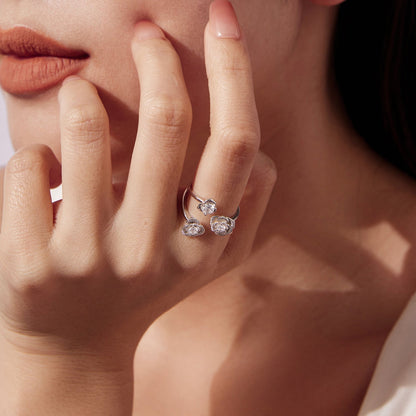 925 Sterling Silver 0.8cm Pavé Setting CZ Ring  DestGlow