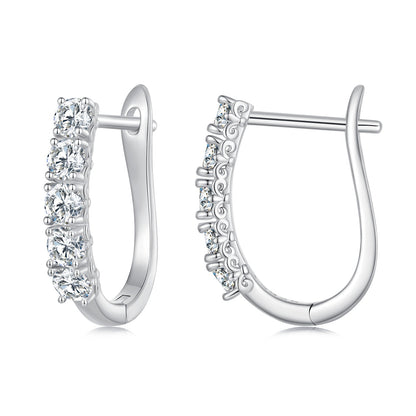 S925 Sterling Silver Moissanite Earrings 0.30 Carat for Women  DestGlow