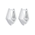 925 Sterling Silver White Gold Plated Earrings 14x6.5mm for Women  DestGlow