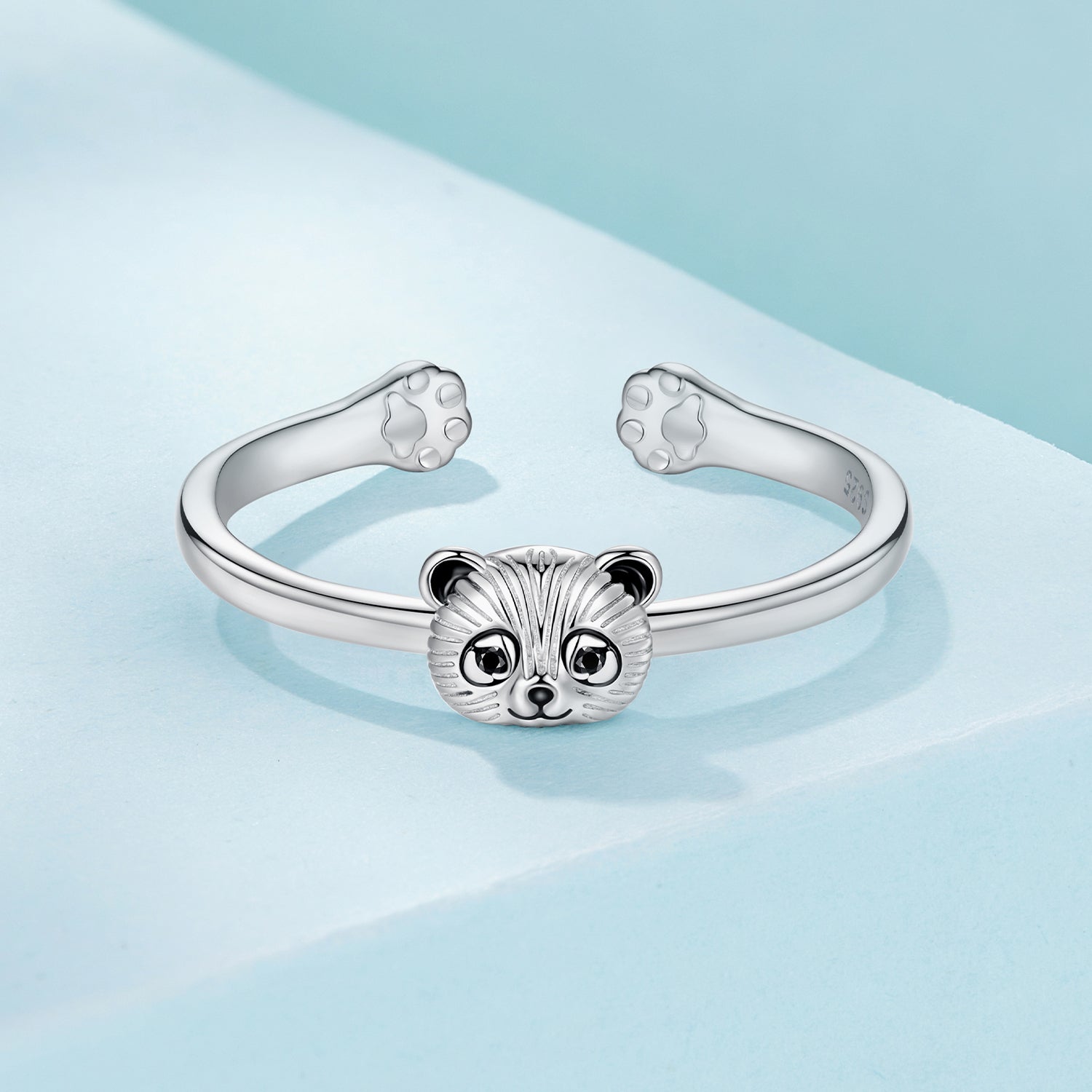 925 Sterling Silver White Gold Plated Enamel Ring for Women  DestGlow