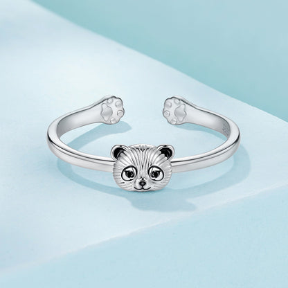 925 Sterling Silver White Gold Plated Enamel Ring for Women  DestGlow