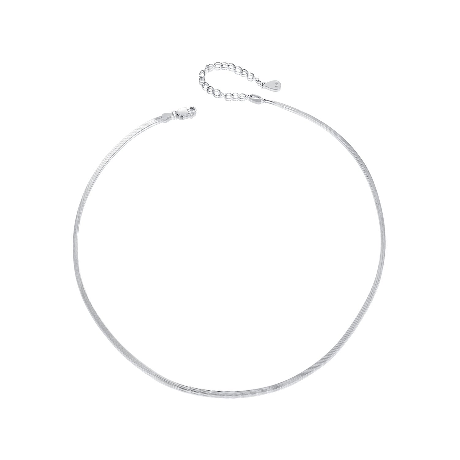 925 Sterling Silver Necklaces for Women - Length 400mm  DestGlow
