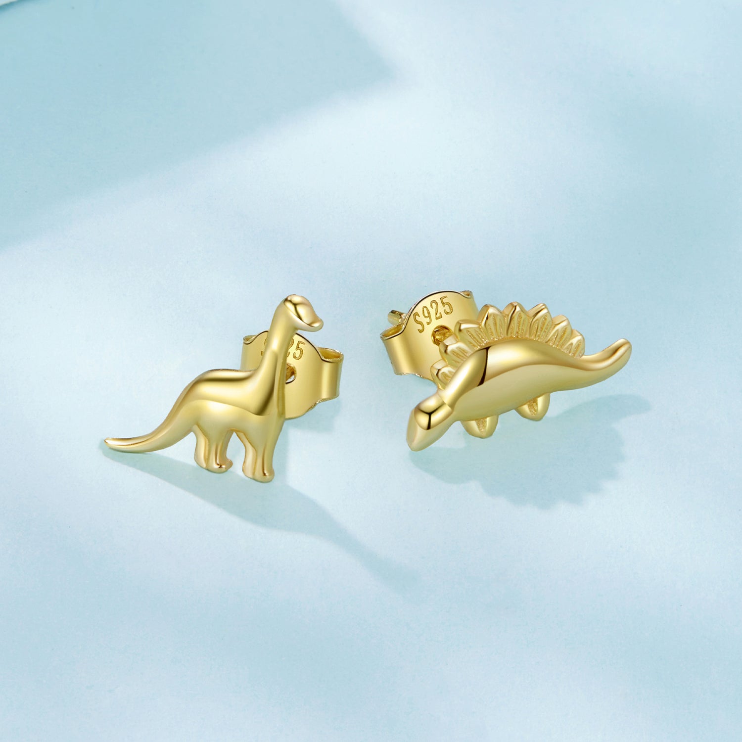 925 Sterling Silver Earrings with Oxidized Finish, 1.1*1cm &amp; 1.2*0.6cm for Women  DestGlow