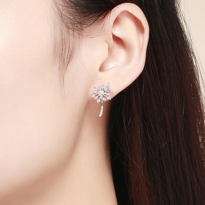 925 Sterling Silver Jewelry Set with Pavé Setting CZ, 2.0*1.4cm  DestGlow