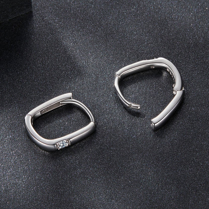 925 Sterling Silver Moissanite 0.16 ct Stud Earrings for Women