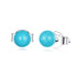 925 Sterling Silver Turquoise Earrings 0.4cm for Women  DestGlow