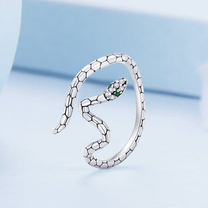 925 Sterling Silver Pavé Setting CZ Oxidized Silver Ring for Women by Bids.com