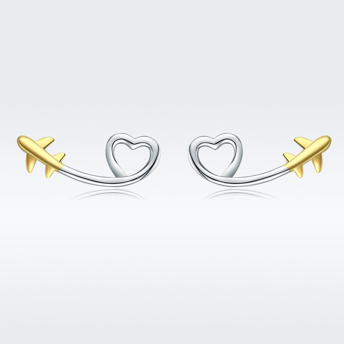 925 Sterling Silver Earrings, 0.6cm, Plated Gold, Plated Platinum for Women  DestGlow
