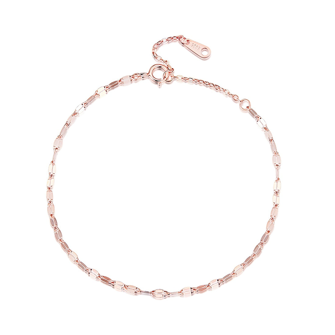 925 Sterling Silver Adjustable Rose Gold Bracelet for Women  DestGlow