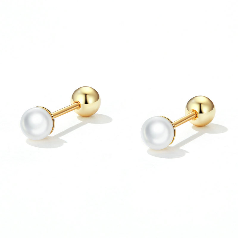 925 Sterling Silver Quality Shell Pearl Earrings for Women  DestGlow