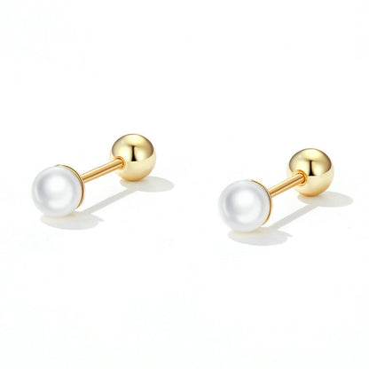 925 Sterling Silver Quality Shell Pearl Earrings for Women  DestGlow