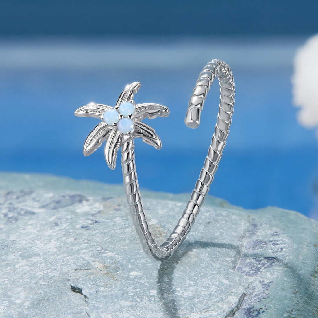 925 Sterling Silver Nano Opal Ring for Women  DestGlow