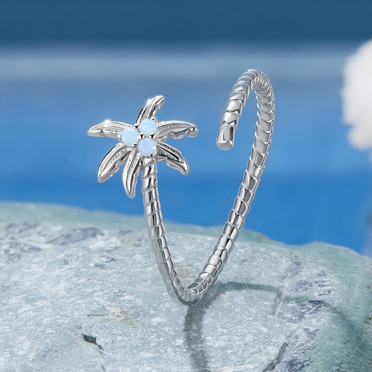 925 Sterling Silver Nano Opal Ring for Women  DestGlow