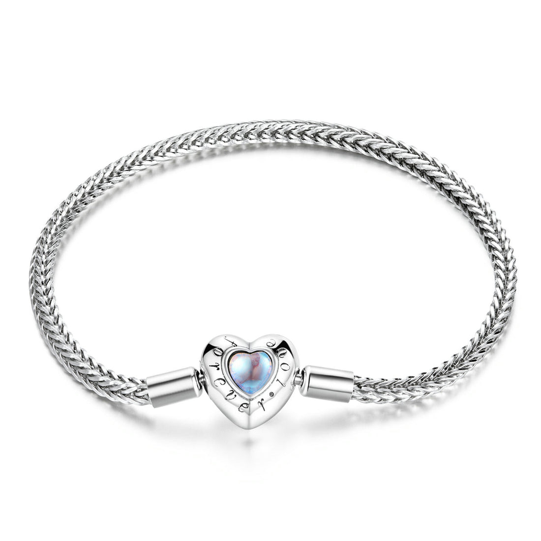 925 Sterling Silver Moonstone Bracelet 17cm for Women  DestGlow