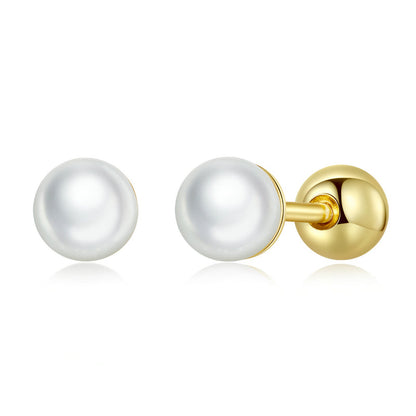925 Sterling Silver Quality Shell Pearl Earrings for Women  DestGlow