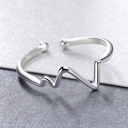 925 Sterling Silver Platinum Plated 0.1cm Ring for Men  DestGlow