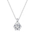 925 Sterling Silver Moissanite Necklace 39cm+5cm Length for Women  DestGlow