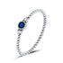 925 Sterling Silver Oxidized Silver CZ Pavé Setting Ring Size 6.0 for Women  DestGlow