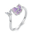 925 Sterling Silver Enamel Flower Ring for Women  DestGlow