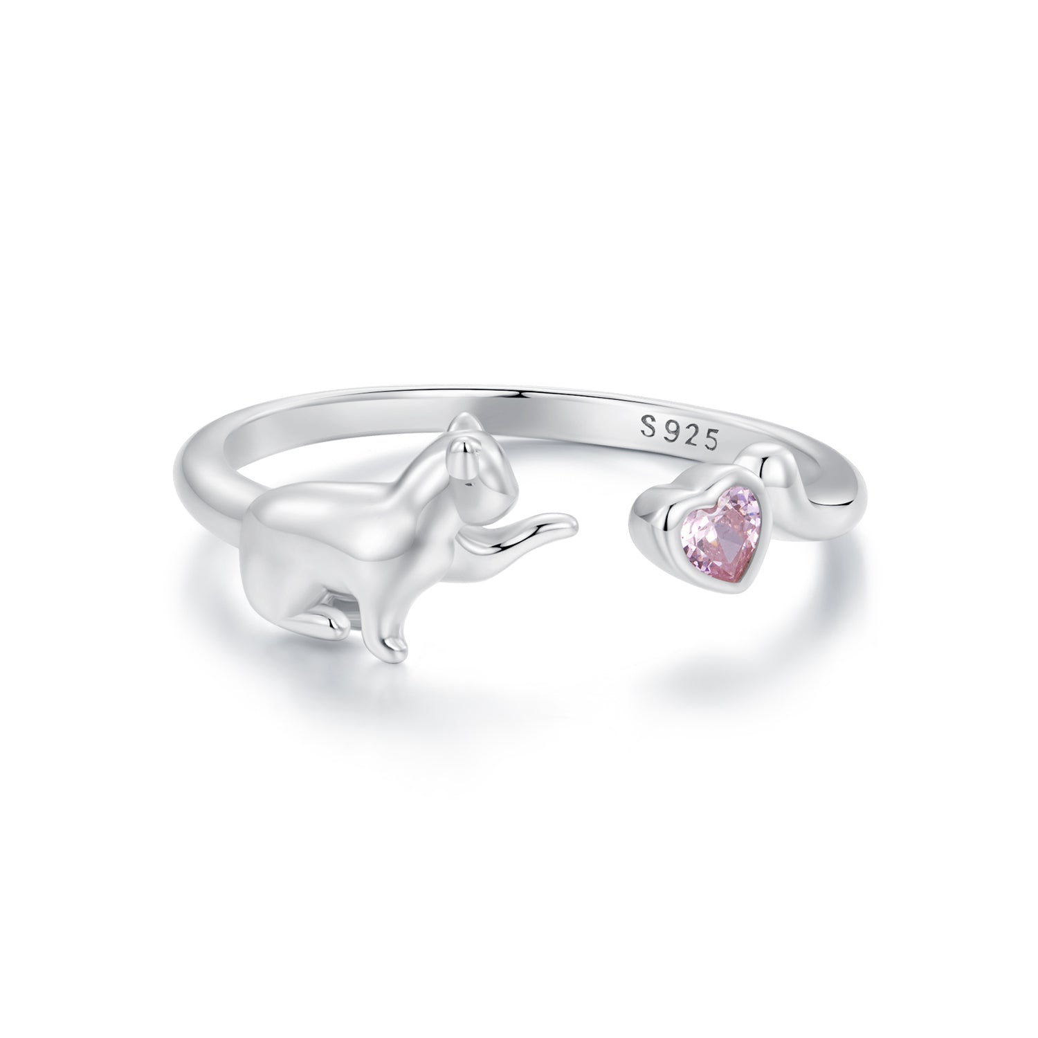 925 Sterling Silver Pavé Setting CZ White Gold Plated Ring for Women  DestGlow