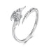 925 Sterling Silver Oxidized Silver 0.7cm Swing Rings for Women  DestGlow
