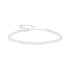 925 Sterling Silver White Gold Plated Shell Pearl Bracelet 16+6cm for Women  DestGlow