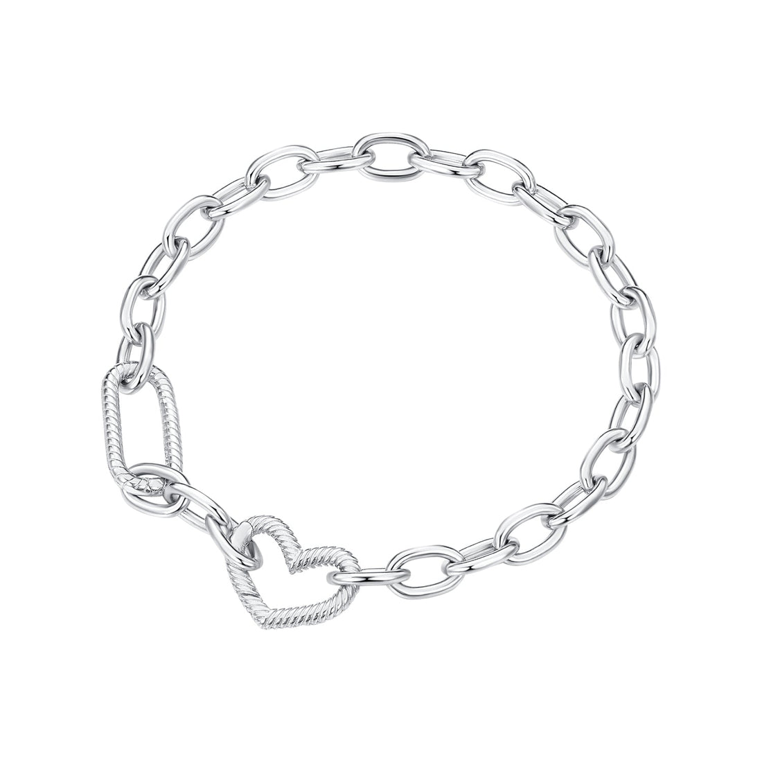 925 Sterling Silver Plated 190mm Bracelet for Women  DestGlow