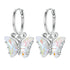 925 Sterling Silver Earrings with Resin, 23x13mm, Plated Platinum for Women  DestGlow