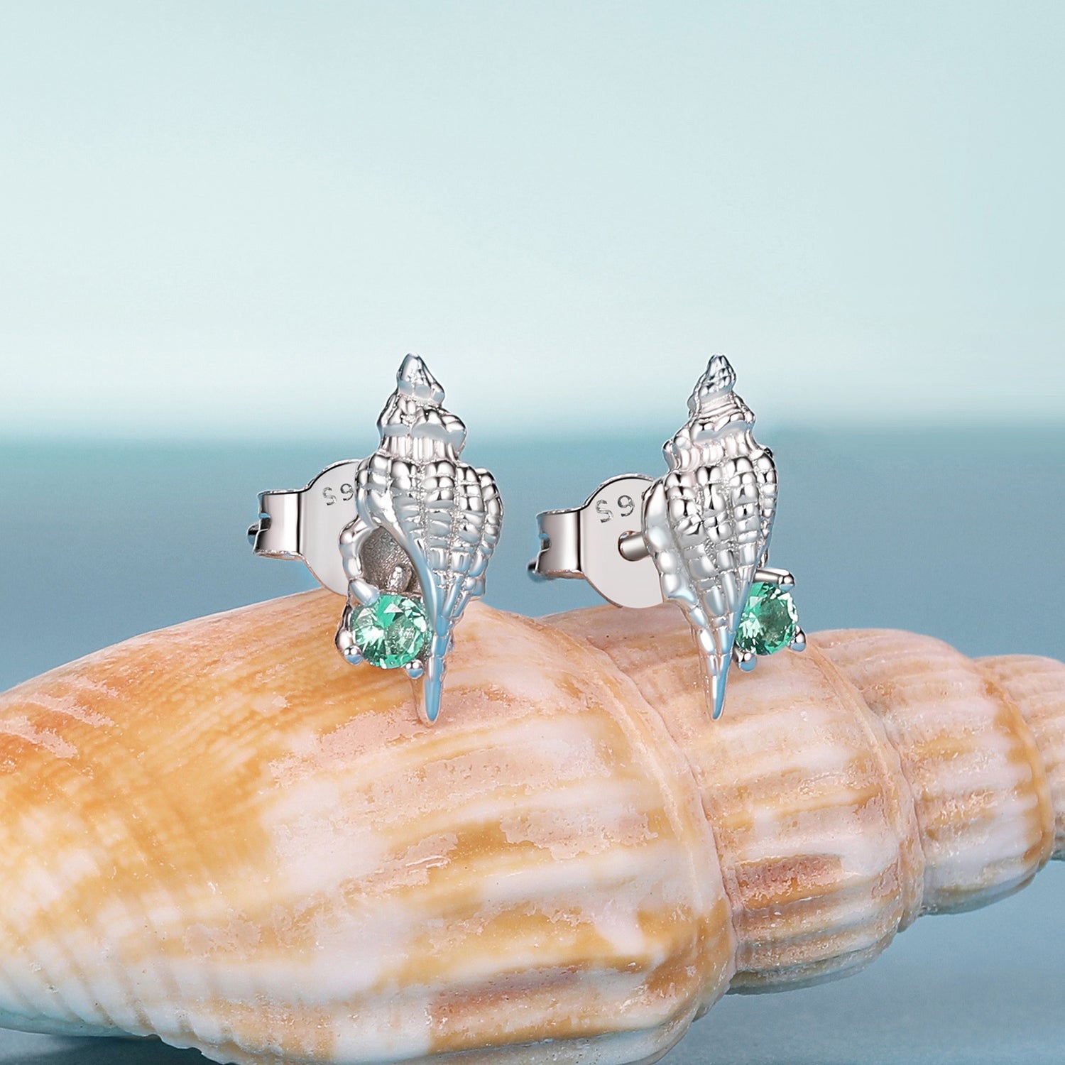 925 Sterling Silver Earrings with Transparent Glass, 5x12mm for Women  DestGlow