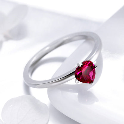 925 Sterling Silver Plated Platinum CZ Ring Size 6 for Women  DestGlow