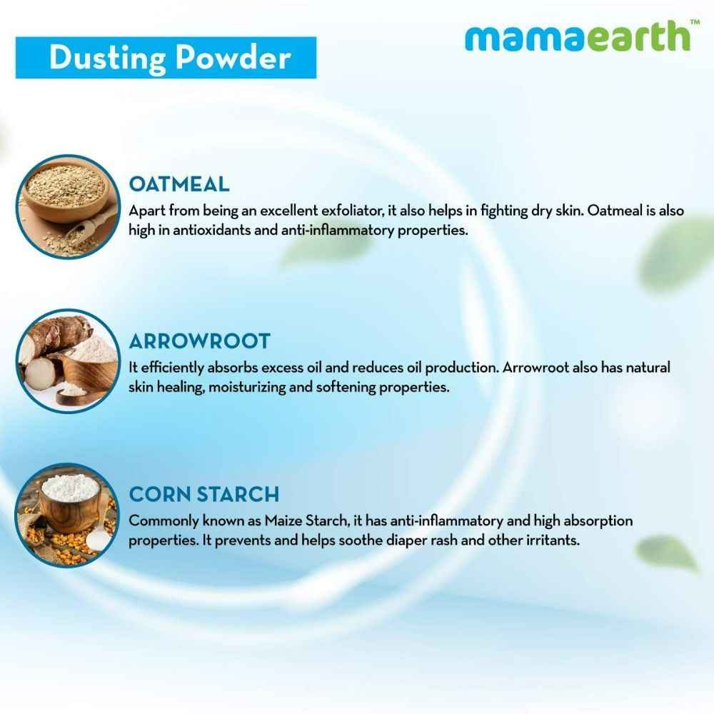 Mamaearth Dusting Baby Powder For Calms &amp; Relaxes Skin, Prevents Diaper Rash