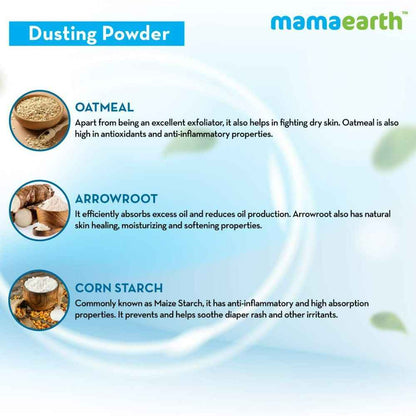 Mamaearth Dusting Baby Powder For Calms &amp; Relaxes Skin, Prevents Diaper Rash