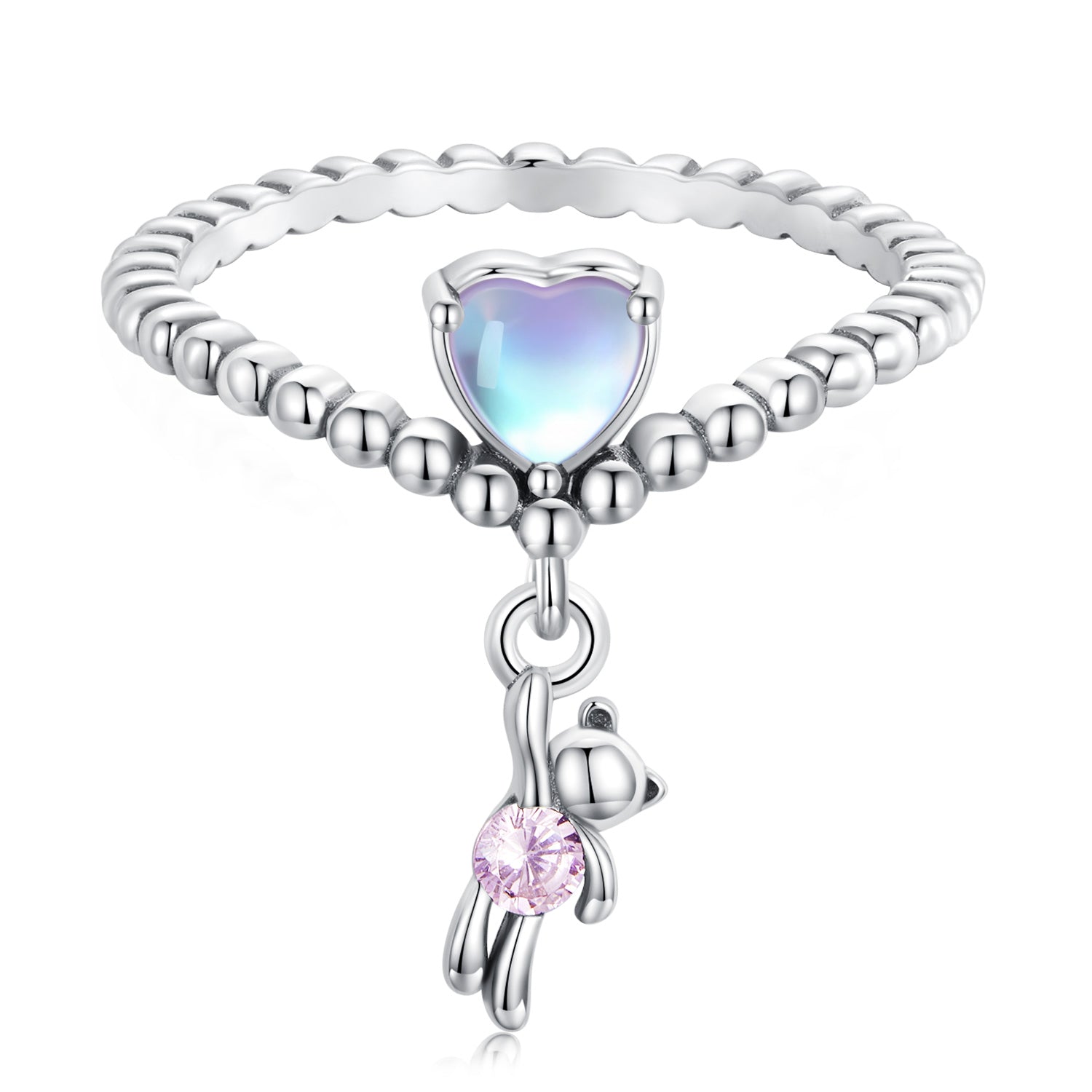 925 Sterling Silver Pavé Setting CZ Ring for Women, Size 7.0  DestGlow