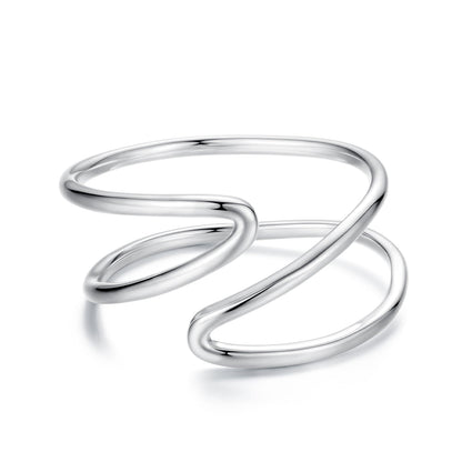 925 Sterling Silver Oxidized Silver 0.12-0.9cm Ring for Unisex  DestGlow