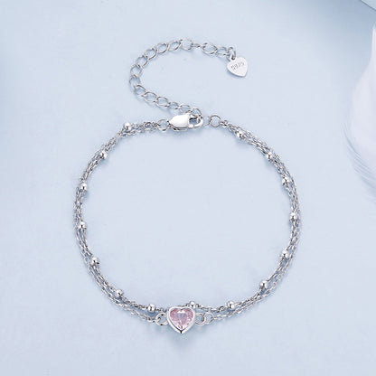 S925 Sterling Silver Pavé CZ Plated Bracelet for Women  DestGlow