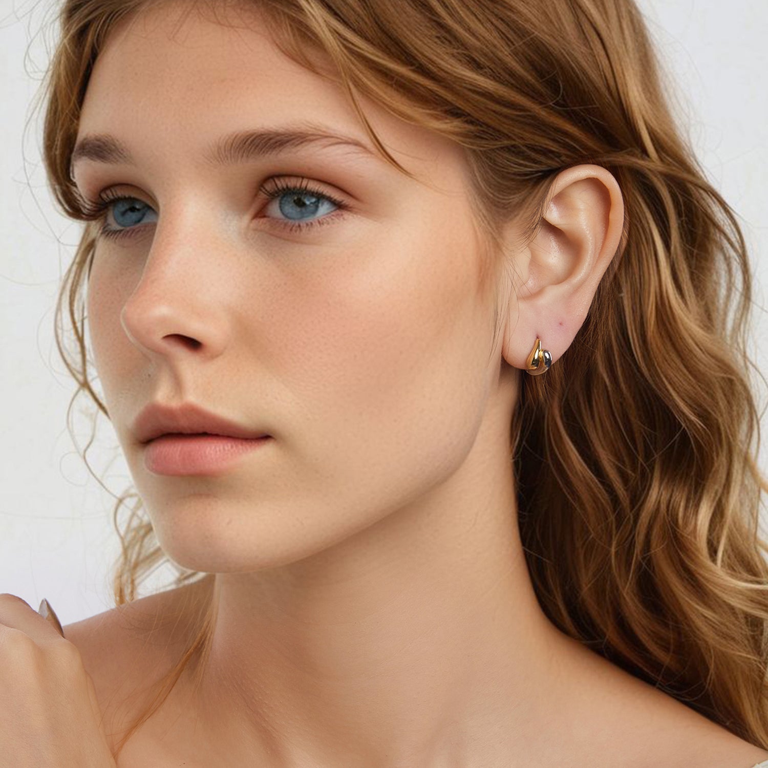 925 Sterling Silver &amp; Plated Gold &amp; Plated White Gold Earrings  DestGlow