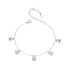 925 Sterling Silver Plated White Gold 12x41mm Pendant Bracelet  DestGlow