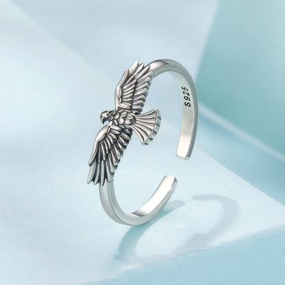 925 Sterling Silver Oxidized Ring for Men  DestGlow