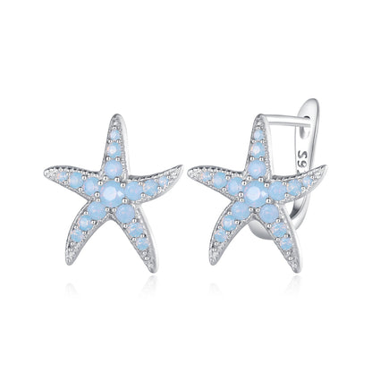 925 Sterling Silver Opal Earrings 15x13mm for Women  DestGlow