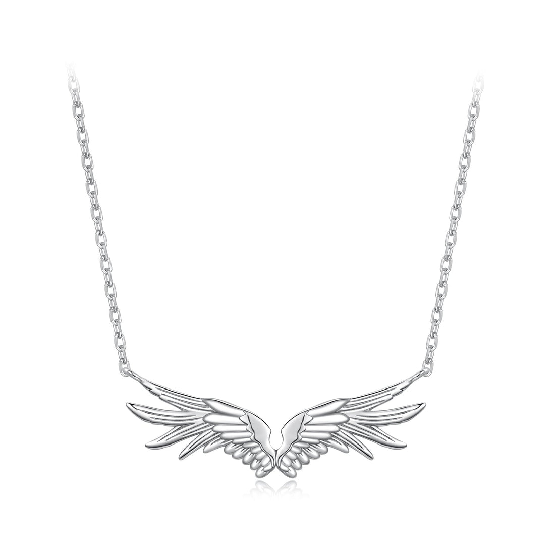 925 Sterling Silver Plated 40+5cm White Gold Necklace for Women  DestGlow