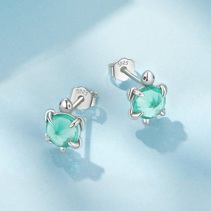 925 Sterling Silver Earrings with Transparent Glass and Oxidized Finish for Women  DestGlow