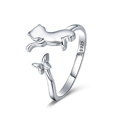 925 Sterling Silver Ring with 0.2cm Width and 1.2cm Claw Height  DestGlow