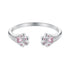 925 Sterling Silver White Gold Plated Pavé Setting CZ Ring  DestGlow