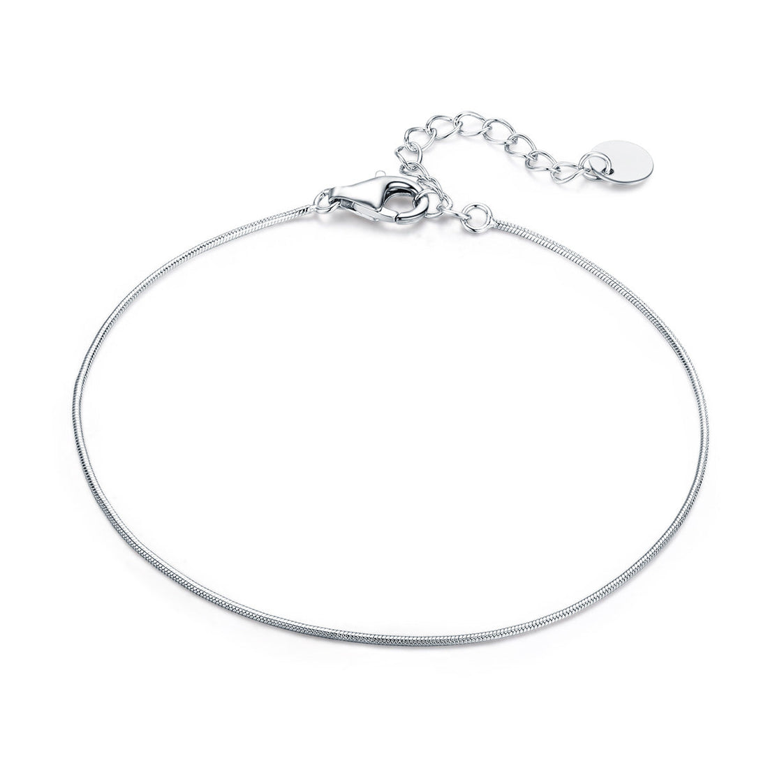 925 Sterling Silver Adjustable Platinum Plated Bracelet for Women  DestGlow