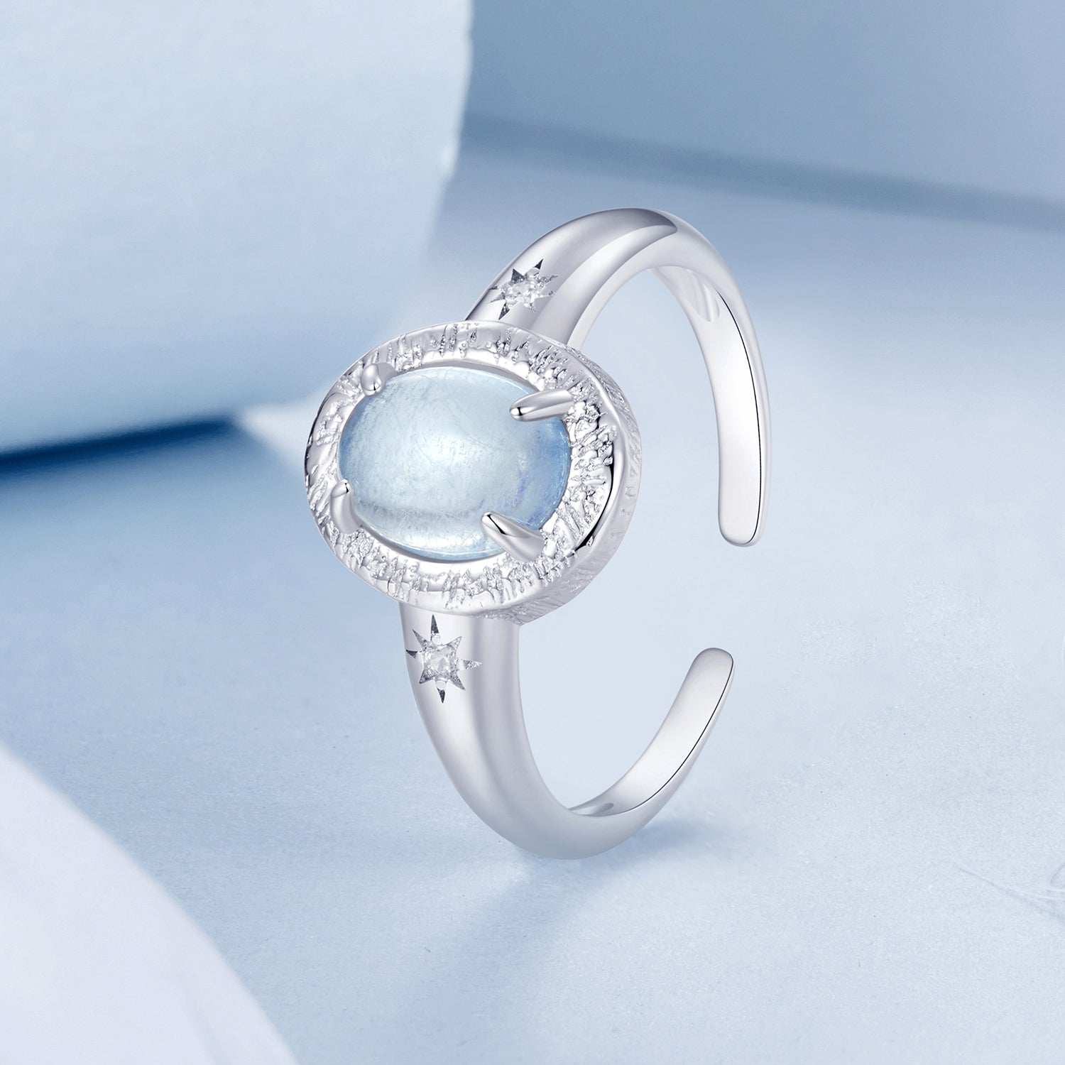 925 Sterling Silver Ring with Pavé Setting CZ, 0.2cm Width, White Gold Plated, Style E, Women  DestGlow