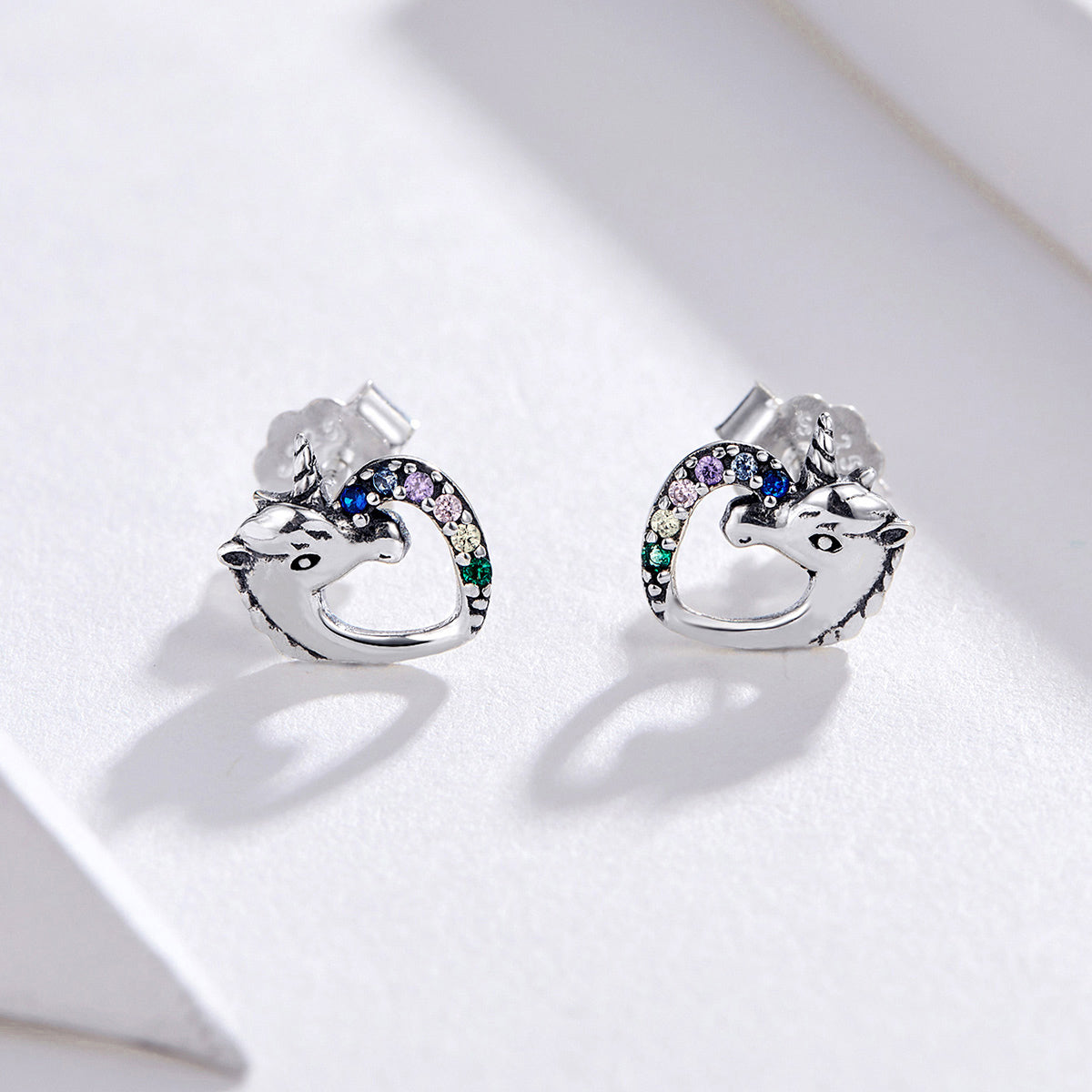 925 Sterling Silver Earrings with Oxidized Finish and Pavé Setting  DestGlow
