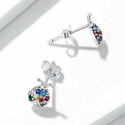 925 Sterling Silver Earrings with Oxidized Finish and Pavé Setting CZ  DestGlow